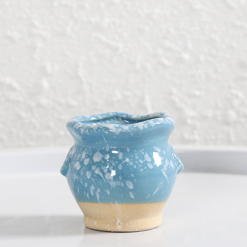 Wave Flower Pot [Sky Blue]]