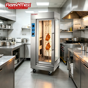 Rôtissoire verticale commerciale (porte unique) BBQ Grill Équipement de <span class=keywords><strong>poulet</strong></span> électrique Rôtisserie Four à <span class=keywords><strong>poulet</strong></span> à <span class=keywords><strong>vendre</strong></span> - Product Image 1