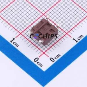 TSB06331-055D332DH-R1000 Tactile Switch SMD-4P,6.1x6.1mm Switch Single Pole Single Throw Round Button 1.8N 6.1mm - Product Image 2