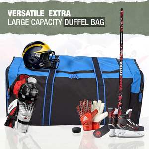 Muestra gratis Bolsas de hockey sobre hielo Bolsa de transporte de viaje con cómoda correa de hombro ajustable para hombres y mujeres adultos - Product Image 3