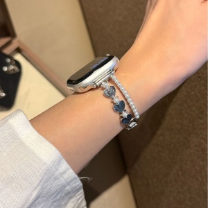 สายนาฬิกาโลหะอีพ็อกซี่ Upro Heart Pearl สำหรับ Apple Watch Series 11 10 9 SE iWatch สายรัดข้อมือสมาร์ทวอทช์แบบเปลี่ยนได้ - Product Image 4