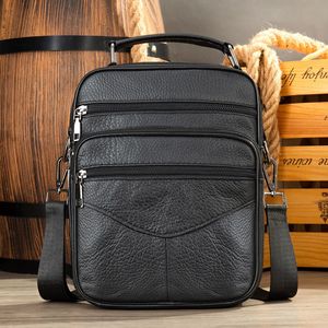 MAIMA Bolso Cruzado de Cuero Genuino para Hombre con Asa Superior, Bolso de Hombro Lateral de Cuero para Hombre, Bolso Mensajero de Cuero para Hombre - Product Image 4