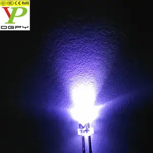 360/400/420 nm 3mm Round ultraviolet LED lamp UV LED diode