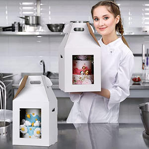 गर्म बिक्री अनुकूलित सफेद कस्टम बॉक्स कप केक पेस्ट्री बॉक्स और पैकेजिंग के साथ खिड़की - Product Image 5