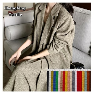 3208 #   Tela Jacquard Plisada con Textura de Corteza de Árbol, 100% Poliéster, Tejido de Punto por Urdimbre para la Confección de Vestidos, Camisetas Polo y Trajes Casuales para Mujer - Product Image 6