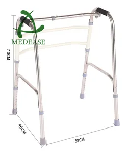 車輪付き調節可能なアルミニウムウォーカー折りたたみ式歩行障害者高齢者高齢者障害者用大人用ウォーカー