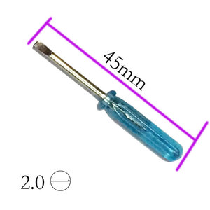 Mini Screwdriver 45mm 2.0mm Flathead Phillips Star Magnetic Insulated Plastic Handle Chromium Vanadium Steel Diy Multi Tool - Product Image 1