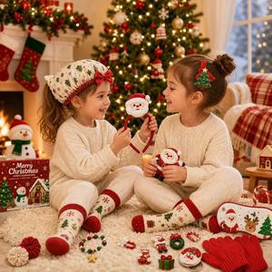Calendario dell'Avvento di Natale, 24 Giorni di Sorprese, Scatola Regalo con Accessori di Bellezza, Conto alla Rovescia per le Festività, Regalo per Ragazze e Donne - Product Image 1