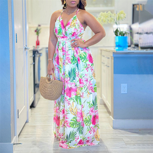 2025 Neueste Mode Design Plus Size Damen kleider Afrika Kleidung Kleid für Fat Woman Sommerkleid - Product Image 3