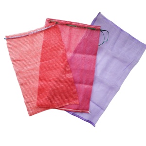 10kg 15kg 20kg 25kg 50kg đỏ xanh xanh vàng cam <span class=keywords><strong>PE</strong></span> Leno PP dệt lưới túi lưới để đóng gói Rau khoai tây hành tây cà rốt - Product Image 2