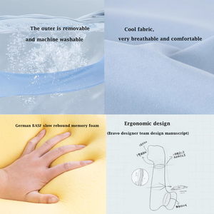 Travesseiro De Corpo Longo para Adultos Grande Gravidez Postura Almofadas Espuma De Memória Side Sleeper Almofadas De Corpo Inteiro - Product Image 4