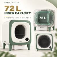 Bac à litière automatique pour chat X25, toilette pour chat autonettoyante avec ramassage automatique et ensachage des déchets pour usage domestique en intérieur