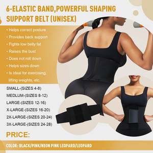 Hexin Tùy Chỉnh Colombia Fajas Cơ Thể Shaper Màu Đỏ Bụng Tummy Kiểm Soát Đôi Dây Đeo Latex Eo Huấn Luyện Viên Giữ Gánh Cho Phụ Nữ - Product Image 6