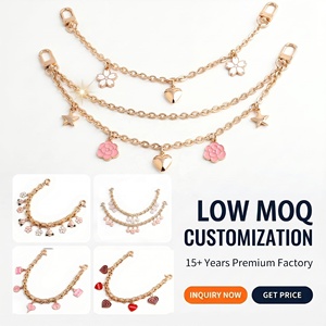 Cherry Bag Charms for <strong>Handbags</strong> <strong>Chain</strong> - Strawberry Gold Decorative Bags Charm <strong>Chain</strong> - Exquisite Shoulder Bag Keychain - Product Image 5