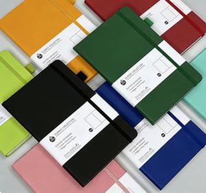 Cuaderno de Tapa Dura de Cuero PU A5/A6, 100 Hojas, Correa Elástica, Logotipo Personalizado para Uso Personal y Empresarial, Económico - Product Image 1