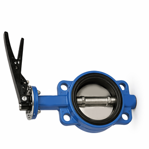 Válvula de Mariposa C-Way DN100 Manual PN16, Conexión Tipo Wafer, Cuerpo-DI y Disco-Asiento de Acero Inoxidable 304, NBR OEM para Plantas de Tratamiento de Agua - Product Image 4