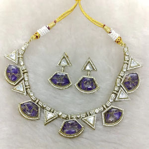 Collier de mariage indien Sabyasachi, bijoux inspirés de Sabyasachi, bijoux de mariée indiens pakistanais, ensembles de bijoux Bollywood Sabyasachi - Product Image 1