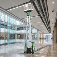 Plateforme élévatrice électrique en alliage d'aluminium 12m 130kg pour espaces étroits OEM