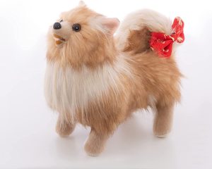Pomeranian Puppy đồ chơi, DOBERMAN pinscher Dog Thú nhồi bông, màu đen và tan sống động như thật & thực tế đồ chơi sang trọng Puppy Dog Quà Tặng hiện tại - Product Image 4