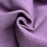 Nouveau design, tissu 100 % polyester imitation lin, tricot uni épais, matériau en lin coloré économique pour la tapisserie de canapé et la décoration intérieure