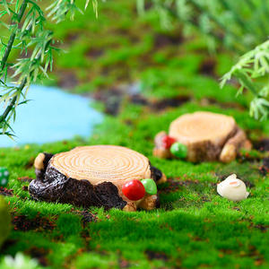 Ornements <span class=keywords><strong>de</strong></span> souche d'arbre artificielle miniature, mini figurines <span class=keywords><strong>en</strong></span> résine pour jardin féerique, artisanat pour terrariums, décoration <span class=keywords><strong>de</strong></span> la maison - Product Image 1