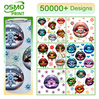 Autocollants de transfert Osmo double face 20oz imperméables anti-UV pour gobelets, motif Tatoo Girl pour gobelets en plastique Libbey