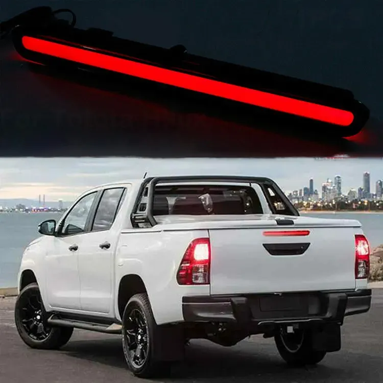 2 feux de freinage avec led rouges, pour Toyota Hilux Revo Vigo 2015 — 2019