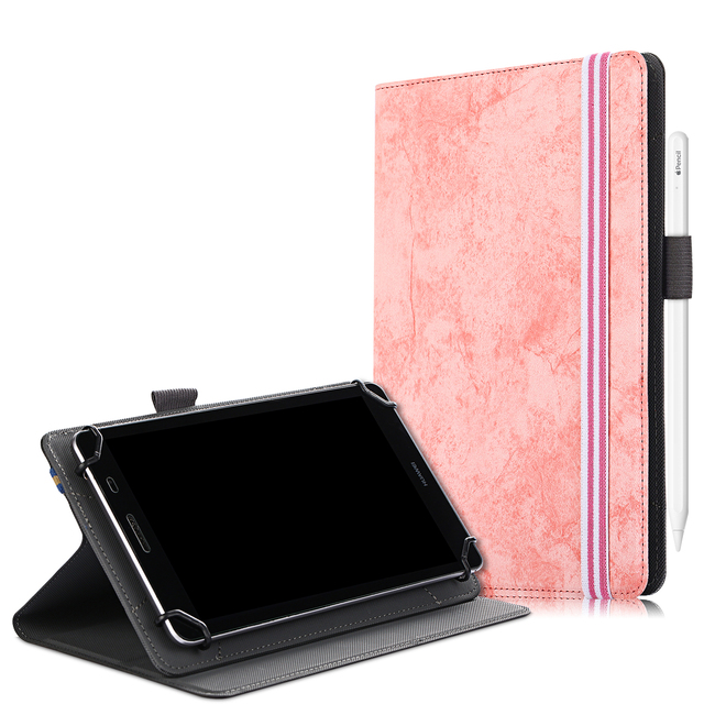 7 to 8 Inch Universal Tablet Cover case Quality PU Leather Front Stand 7.0-8.0 in Tablets Covers
