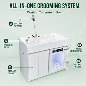 Station de toilettage professionnelle 2-en-1 <span class=keywords><strong>pour</strong></span> animaux de compagnie, station de lavage intelligente <span class=keywords><strong>pour</strong></span> chiens avec séchoir <span class=keywords><strong>automatique</strong></span> intégré <span class=keywords><strong>pour</strong></span> salon d'animaux - Product Image 3