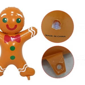 PVC Inflatable <b>Gingerbread</b> <b>Man</b> <b>Toy</b> 105*77*26 CM for Christmas Holiday Party Decoration - Product Image 3