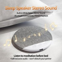 Haut-parleur d'oreiller pour dormir - Haut-parleur ultra-fin sous l'oreiller avec conduction osseuse, sons de la nature intégrés, minuterie