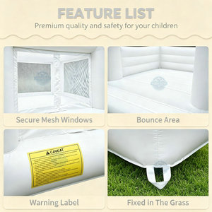 Château gonflable commercial pour bébés, mini, en PVC, blanc, pour l'extérieur, structure gonflable commerciale - Product Image 5