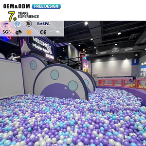 Custom Design Kids Indoor Playground Equipment for Children with Soft Big Slide and <b>Trampoline</b> Zone for Resort Hotel Play Areas - Product Image 1