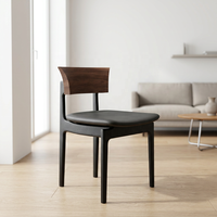 Chaise de salle à manger rembourrée à dossier creux de style nordique, chaise d'appoint en velours pour la maison, l'hôtel, le café