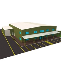 Construction de grands centres commerciaux en acier maison écologique préfabriquée