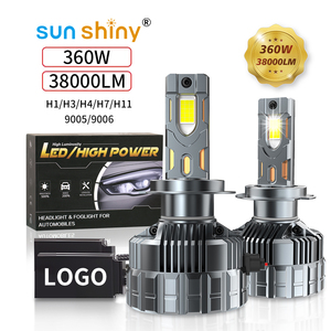 Đèn <span class=keywords><strong>LED</strong></span> ô tô V33 công suất cao 360W 40000LM, đèn pha <span class=keywords><strong>LED</strong></span> H7 <span class=keywords><strong>H4</strong></span> kèm driver, giá sỉ nhà máy, đạt chứng nhận IATF16949 - Product Image 1