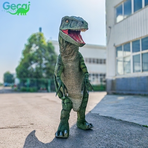 Costume de dinosaure animatronique réaliste de type Velociraptor, robotique, pour adulte, fabriqué à Zigong, avec fonction de marche réelle. - Product Image 5