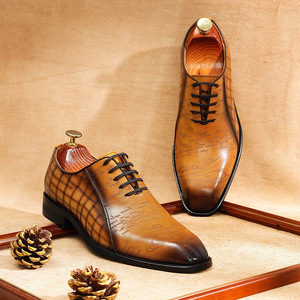 รองเท้าอ็อกซ์ฟอร์ดแบบทางการสำหรับธุรกิจ ทำด้วยมือ หนังแท้สไตล์อังกฤษ พร้อมซับในหนังวัว - Product Image 3