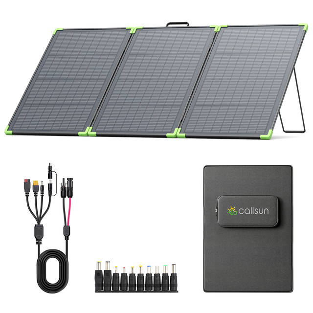 200W Foldable Solar Suitcase: Ultra-Portable N-Type Solar Panel 25% Efficiency with XT60 DC Output for Van Life Overlanding