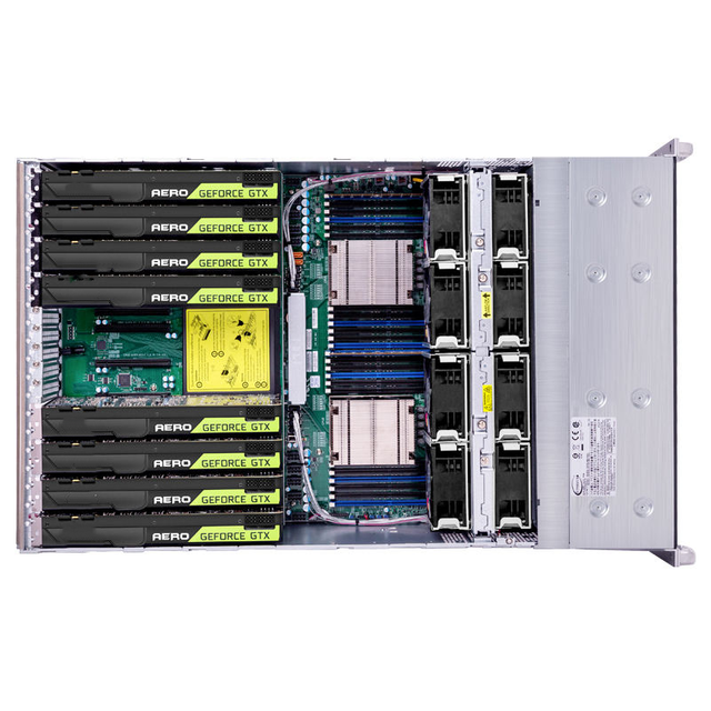 SQC612-8GPU Dual-socket Barebone System Workstation AI Server Deep Learning Rackmount Tower in Stock