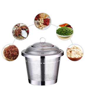 High-end 18/8 Stainless Steel Extra Fine Mesh Extended Chain <strong>Tea</strong> Spices , Seasonings Cooking Strainer <strong>Tea</strong> Infuser <strong>Tea</strong> <strong>Stainer</strong> - Product Image 1