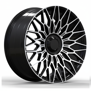 Jantes en aluminium forgées sur mesure de 20, 21 et 22 pouces, design Snowflake Mesh, face usinée, pour G Wagon SUV - Product Image 1