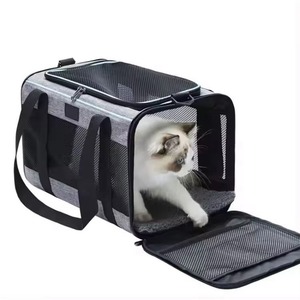 Free Sample Airline Approved Collapsible Soft Sided Removable Mat <b>Cat</b> Dog Travel Pet <b>Carriers</b> for Pet Dog <b>Backpack</b> - Product Image 1