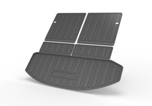 Accesorios para coche, venta al por mayor, alfombrillas antideslizantes para maletero de fibra de carbono TPE para todo tipo de clima, alfombrillas para bandeja de revestimiento de carga, uso para <span class=keywords><strong>Mazda</strong></span> <span class=keywords><strong>2011</strong></span> - Product Image 2