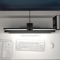 Barre lumineuse pour écran d'ordinateur, lampe de lecture LED USB pour la protection des yeux, lampe de bureau à intensité variable avec commande tactile pour écran incurvé/plat