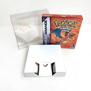 Boîte de vente au détail pour cartouche de jeu GBA Advance avec finition holographique métallique en feuille de feuille de métal vert feuille, émeraude, rouge feu, rubis et saphir - Product Image 1