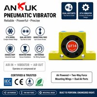 Vibrateur pneumatique GT80 GT100 GT120 80mm 100mm 120mm Moteur vibrant pneumatique industriel robuste pour trémie, silo, convoyeur