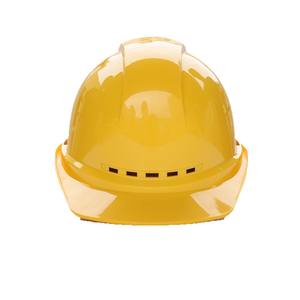 Casque de sécurité antistatique jaune en forme de V, style européen, pour la protection de la tête lors des travaux de construction - Product Image 1