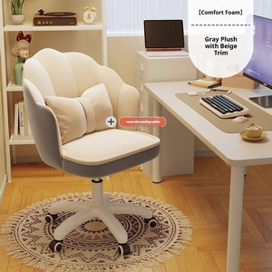 Ghế trang điểm phòng ngủ phong cách nhẹ nhàng sang trọng, ghế đôn bàn trang điểm, ghế cánh hoa đơn giản, ghế tựa lưng nhà cửa - Product Image 6