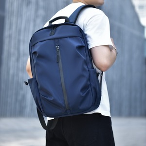 Hakutatsu Men's Casual <b>Backpack</b> 15 Inches Lightweight <b>Laptop</b> Bag <b>For</b> College Student Commuter Travel Gray Black Blue Solid Color - Product Image 4